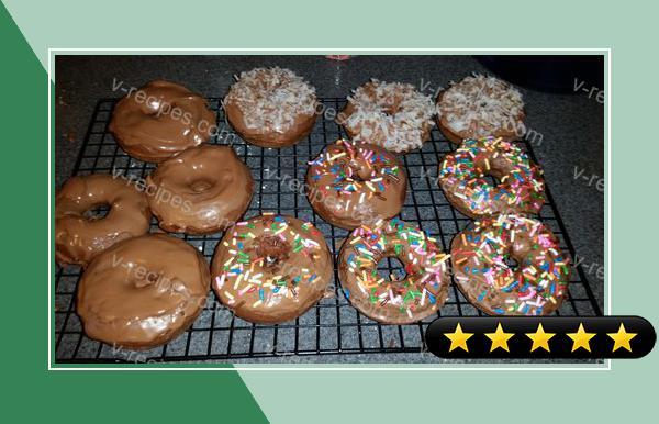 Baked Chocolate Glazed Donuts recipe