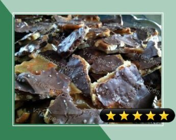 Chocolate Caramel Pretzel Bark recipe