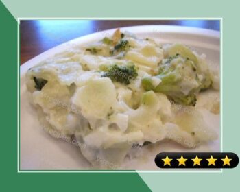 Scalloped Potatoes & Broccoli recipe