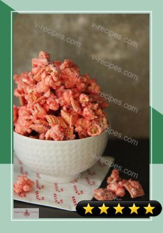 Candy Cane Chex Mix recipe