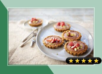 Chocolate-Pistachio Tartlets with Summer Fruit recipe