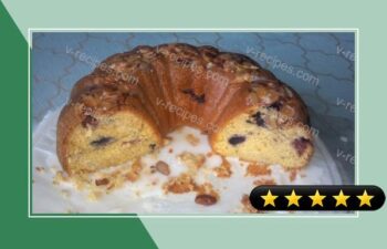 Lemon Pudding Cake W Mixed Berries and Powdered Sugar Glaze recipe