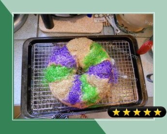 Mardi Gras Kings Cake (Optional Bread Machine Version) recipe