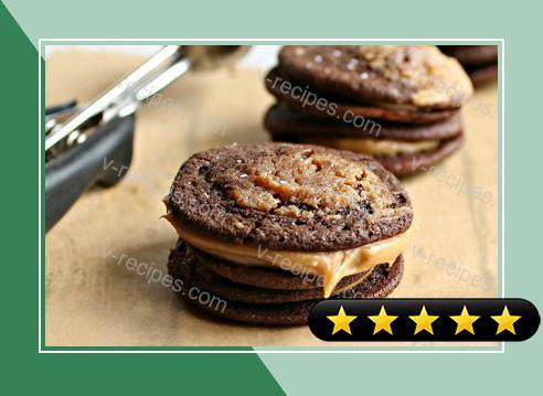 Chocolate and Peanut Butter Marbled Sandwich Cookies recipe