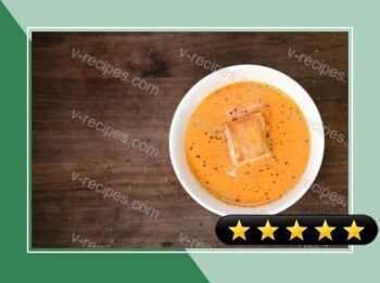 Tomato Soup with Puff Pastry Croutons recipe