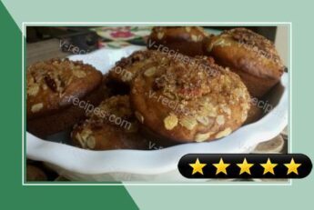 Banana Muffins with Cinnamon Sugar Topping recipe
