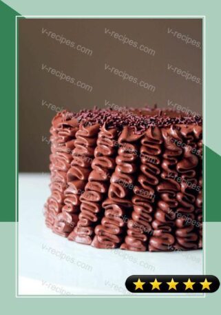 Double Chocolate Mini Ruffle Cake recipe