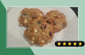 Oatmeal Cranberry White Chocolate Chunk Cookies recipe