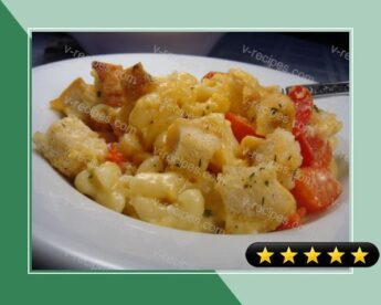 Gratineed Macaroni and Cheese With Tomatoes recipe