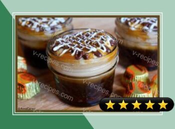 Mini Mason Jar Peanut Butter Cheesecakes recipe