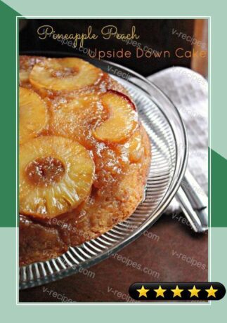Pineapple Peach Upside Down Cake recipe