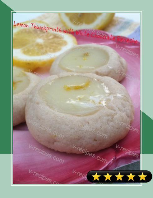 Lemon Thumbprint Cookies with White Chocolate Ganache recipe
