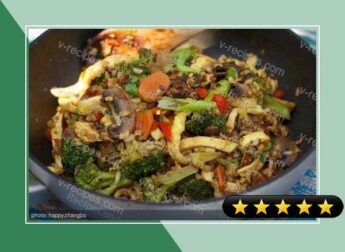 Fried Rice with Broccoli and Egg recipe
