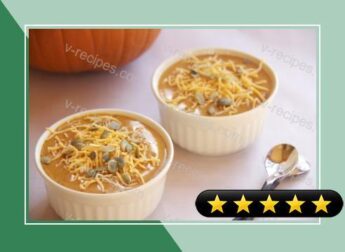 Spicy Chipotle and Cheddar Pumpkin Soup recipe