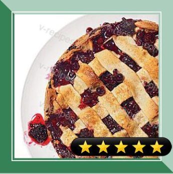 Rustic Huckleberry-Blackberry Tart recipe