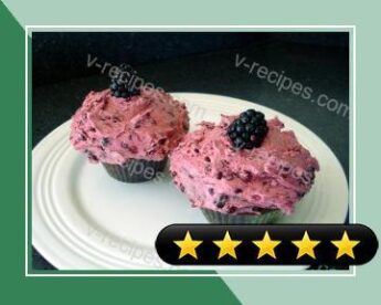 Chocolate Cupcakes with Blackberry Buttercream for Two recipe