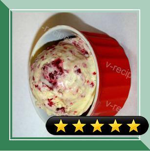 White Chocolate and Raspberry Ice Cream recipe