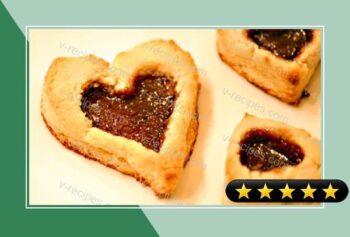 Valentines Day Linzer Heart Cookies recipe