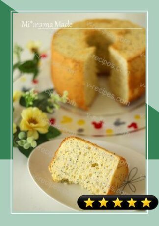 Poppy Seed & Cream Cheese Chiffon Cake recipe