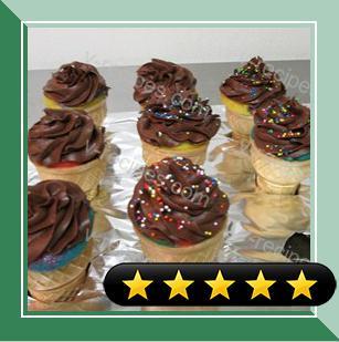 Rainbow Cupcake Cones recipe
