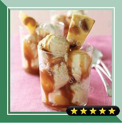 Caramel Ice Cream Sundaes and Mixed Nut Brittle recipe