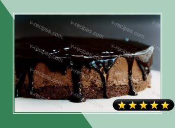 Chocolate-Glazed Hazelnut Mousse Cake recipe