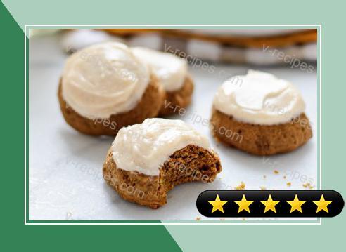 Pumpkin Spice Latte Cookies with Cinnamon Cream Cheese Frosting recipe