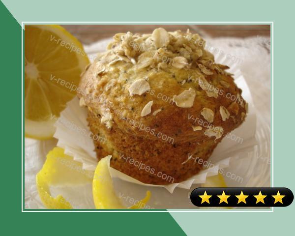 Lemon Oatmeal Poppy Seed Muffins recipe