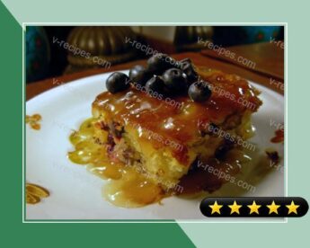 Lemon Blueberry Cake & Hot Honey-butter Sauce recipe