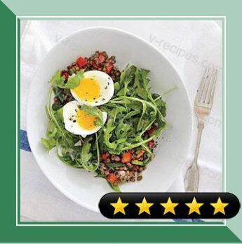 Lentil Salad with Soft-Cooked Eggs recipe