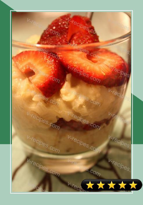 Creamy Brown Rice Pudding (sweetened with agave) recipe