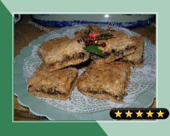 Christmas Mincemeat and Oat Squares/Slices recipe