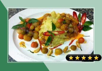 Tagliatelle In Sweet Potato Red Curry Sauce recipe