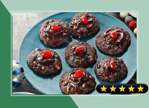 Cherry-Chocolate Volcano Cookies recipe