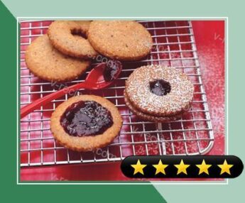 Hazelnut Linzer Cookies with Blackberry Jam recipe