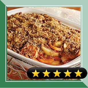 Glazed Apples and Sweet Potatoes with Pecan Streusel Topping recipe