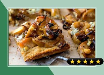 Roasted Apple, Shallot and Blue Cheese Tart recipe