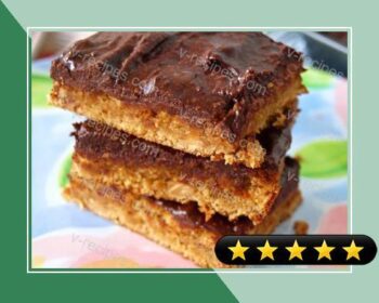 Peanut Butter Blondies with Chocolate Frosting recipe