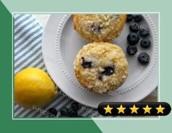 Lemony Blueberry Streusel Muffins recipe