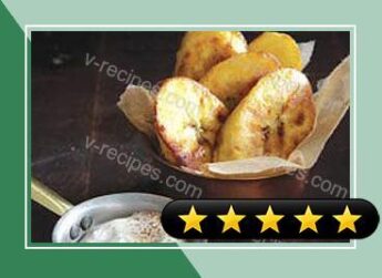 Fried Plantains with Sweet Cream Sauce recipe