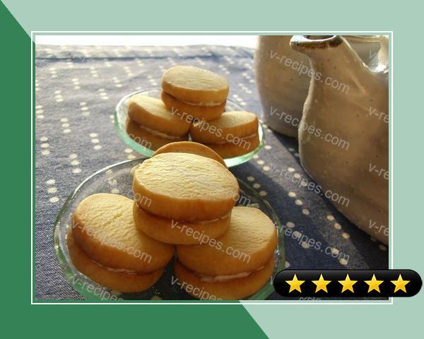 Milk Sandwich Cookies with Cream Filling recipe