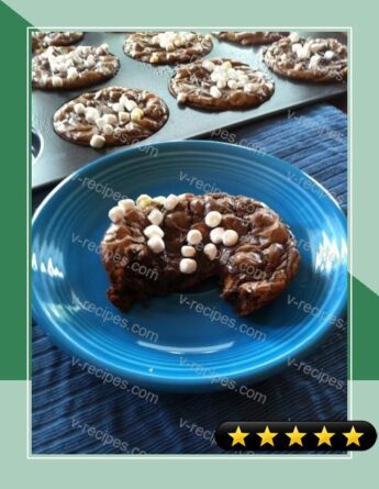 Brownie Cookies with Peanut Butter Chips and Marshmallow Bits recipe