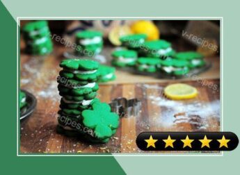 St. Patrick's Day Cookies (Green Sandwich Cookies) recipe