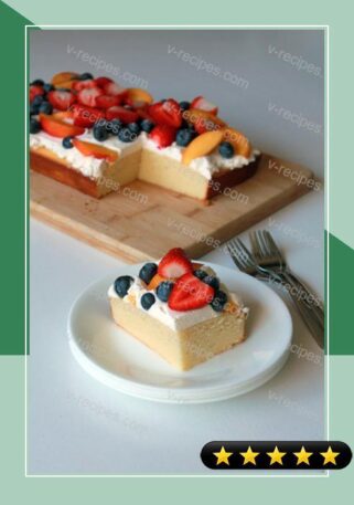 Summer Fruit Chiffon Cake recipe
