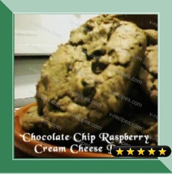 Chocolate Chip Raspberry Cream Cheese Drops recipe