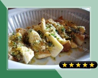 Baked King Oyster Mushrooms with Parsley, Cheese, and Panko recipe
