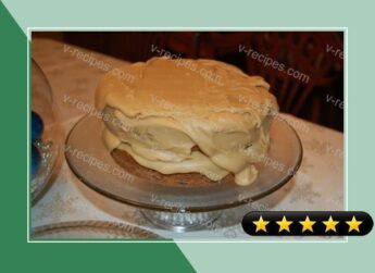 Quick and Deeelish Jam Cake With Caramel Frosting recipe