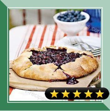 Blueberry and Blackberry Galette with Cornmeal Crust recipe