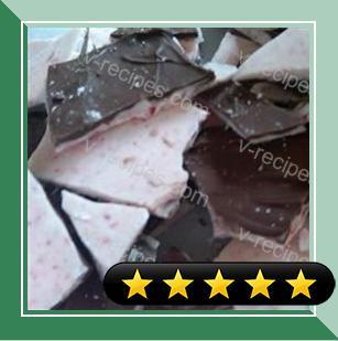 Chocolate-Dipped Peppermint Bark recipe