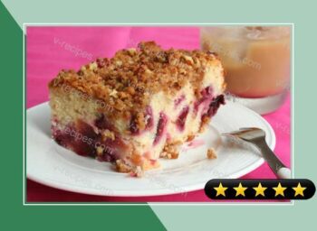Plum Buckle with Pecan Topping Recipe recipe